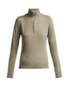 Matchesfashion.com Bogner - Madita Half Zip Midlayer Top - Womens - Khaki