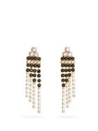 Matchesfashion.com Rosantica - Domino Crystal-embellished Drop Earrings - Womens - Crystal