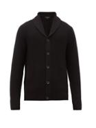 Matchesfashion.com Rag & Bone - Cardiff Shawl Lapel Wool Blend Cardigan - Mens - Black