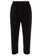 Undercover - Drawstring Wool Straight-leg Trousers - Mens - Black