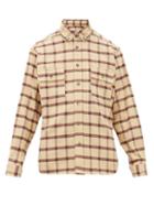 Matchesfashion.com Isabel Marant - Yarol Double Patch Pocket Checked Cotton Shirt - Mens - Yellow Multi