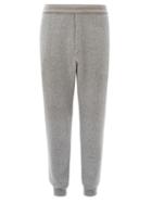 Alexander Mcqueen - Logo-embroidered Cashmere Track Pants - Mens - Light Grey
