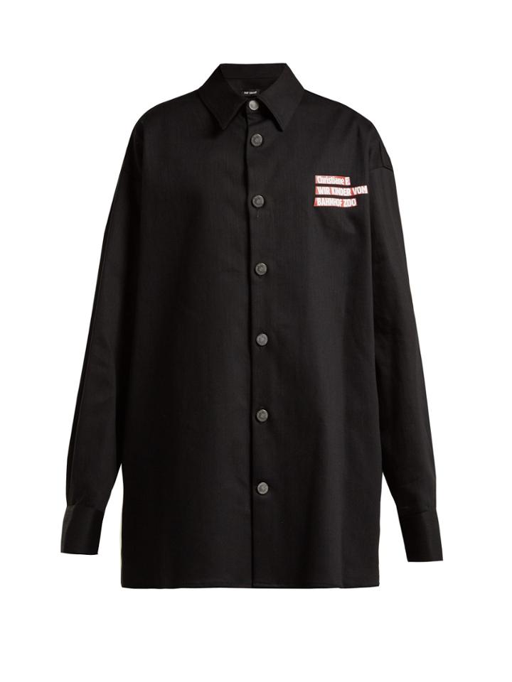 Raf Simons Christiane F. Photographic-print Denim Shirt