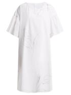 Matchesfashion.com Merlette - Cambridge Print Cotton Poplin Dress - Womens - White Print