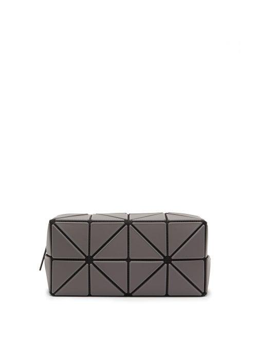 Matchesfashion.com Bao Bao Issey Miyake - Lucent Frost Boxy Pvc Pouch - Womens - Dark Grey