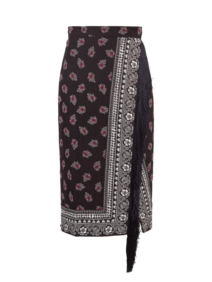 Altuzarra Jude Scarf-print Midi Skirt