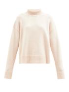Jil Sander - Roll-neck Wool-blend Sweater - Womens - Light Pink