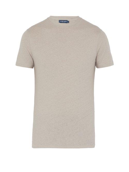 Matchesfashion.com Frescobol Carioca - Marl Cotton Blend T Shirt - Mens - Grey