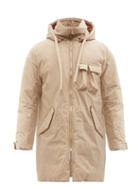 Kuro - Bartolo Hooded Padded Cotton Coat - Mens - Beige