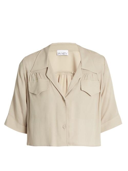 Raey Crepe Cropped Shirt