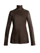 Matchesfashion.com Ellery - Gospel Striped Knit Sweater - Womens - Metallic