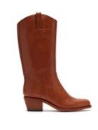 Matchesfashion.com A.p.c. - Nina Western Leather Boots - Womens - Tan
