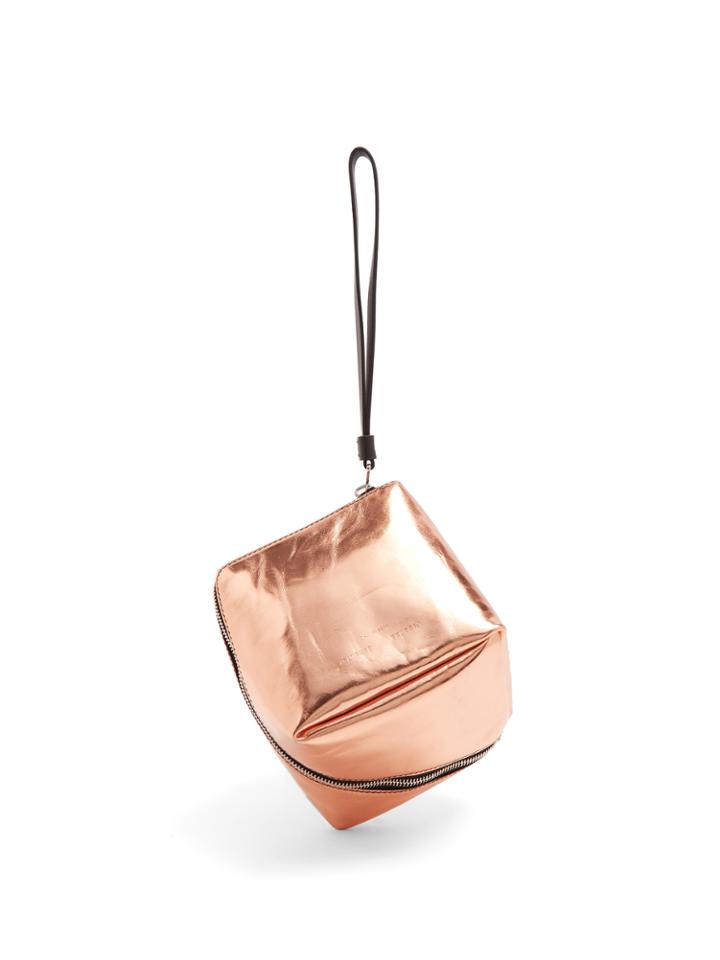 Proenza Schouler Cube Leather Wristlet Clutch