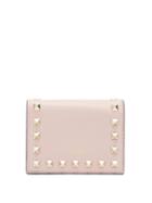 Matchesfashion.com Valentino - Rockstud Leather Wallet - Womens - Light Pink