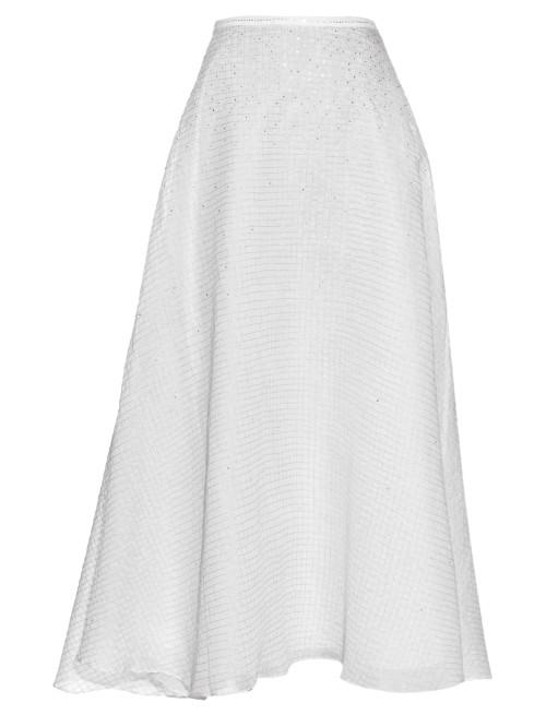 Thierry Colson Ikat Chanderi Badla-embroidery A-line Skirt
