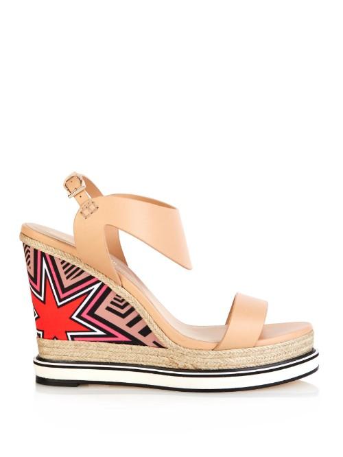 Nicholas Kirkwood Leather And Silk Espadrille Sandals