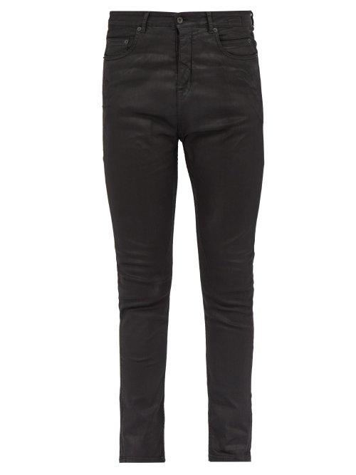 Matchesfashion.com Rick Owens Drkshdw - Detroit Slim Fit Coated Jeans - Mens - Black