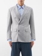 Thom Sweeney - Double-breasted Cashmere Blazer - Mens - Grey