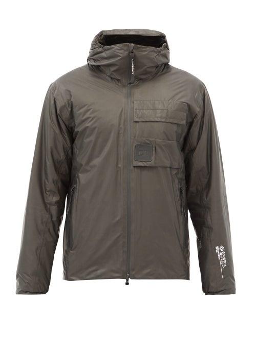 Matchesfashion.com C.p. Company - Logo-patch Gore-tex Shell Hooded Jacket - Mens - Black
