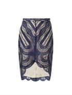 Lover Venus French-lace Pencil Skirt