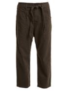 The Great The Convertible Low-rise Cotton-blend Trousers