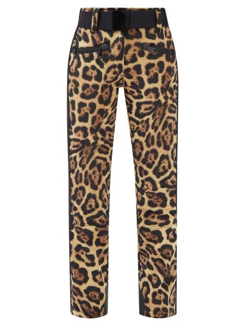 Goldbergh - Jaguar-print Belted Ski Trousers - Womens - Animal
