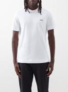 Zegna - Logo-embroidered Cotton-jersey T-shirt - Mens - White