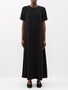 The Row - Robi Short-sleeved Maxi Dress - Womens - Black