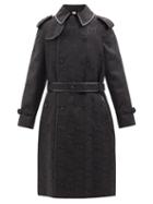 Gucci - Jumbo Gg-jacquard Canvas Trench Coat - Mens - Black