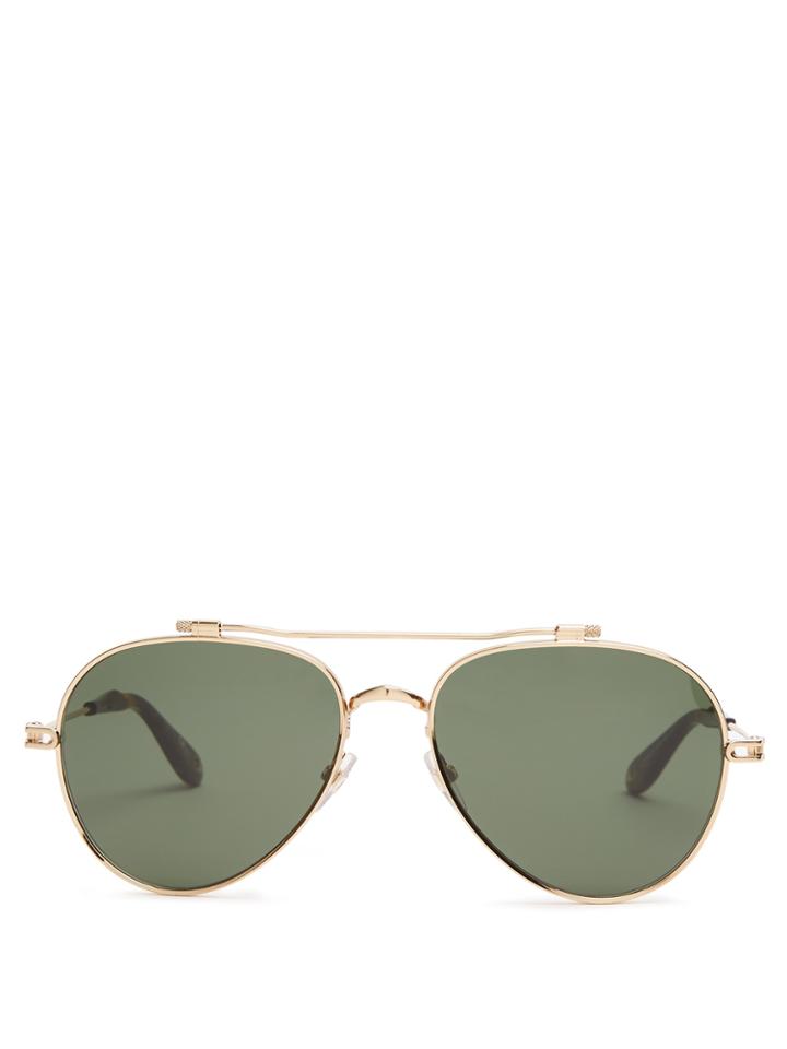 Givenchy Aviator-frame Metal Sunglasses