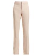 Matchesfashion.com Chlo - High Waist Crepe Trousers - Womens - Pink