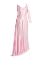 Art School Acid Jazz Asymmetric Silk Dress