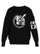 Matchesfashion.com Faith Connexion - Printed Cotton Sweatshirt - Mens - Black