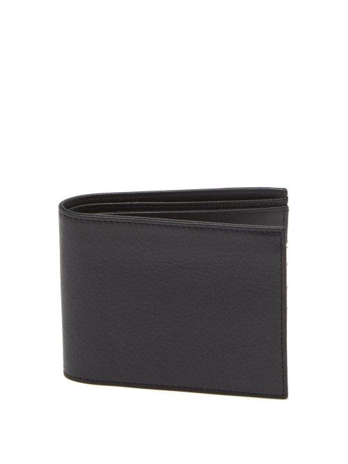 Matchesfashion.com Maison Margiela - Leather Bi Fold Wallet - Mens - Black White