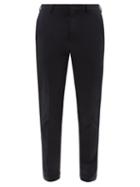Paul Smith - Tapered Organic-cotton Blend Twill Chinos - Mens - Navy