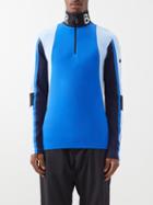 Bogner - Ricardo Logo-intarsia Thermal Top - Mens - Blue