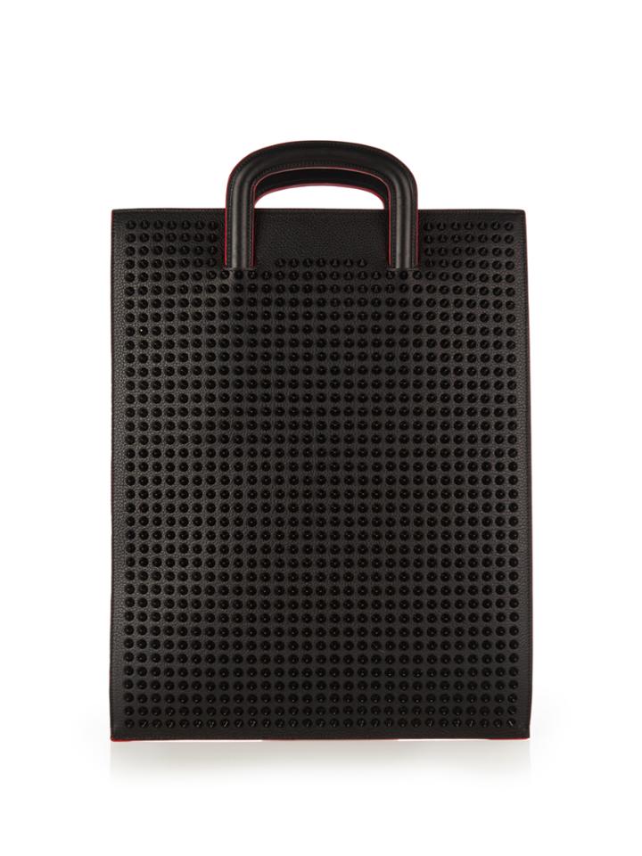 Christian Louboutin Trictrac Large Spike-embellished Leather Tote