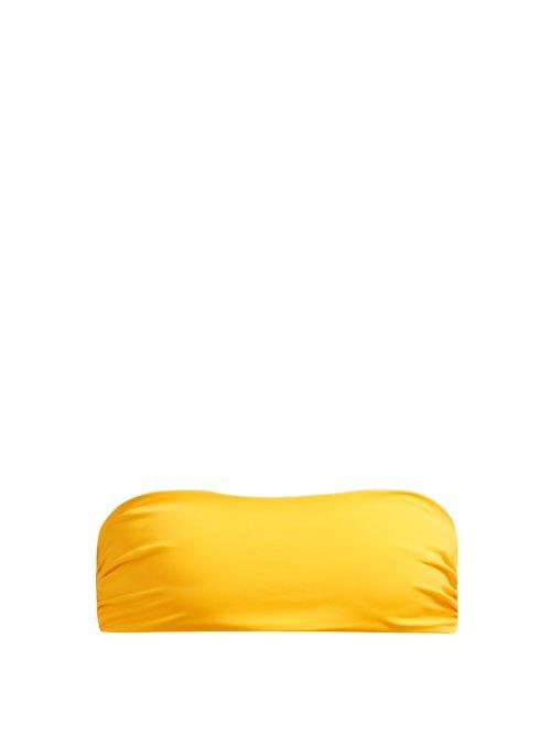 Matchesfashion.com Mara Hoffman - Abigail Bandeau Bikini Top - Womens - Yellow