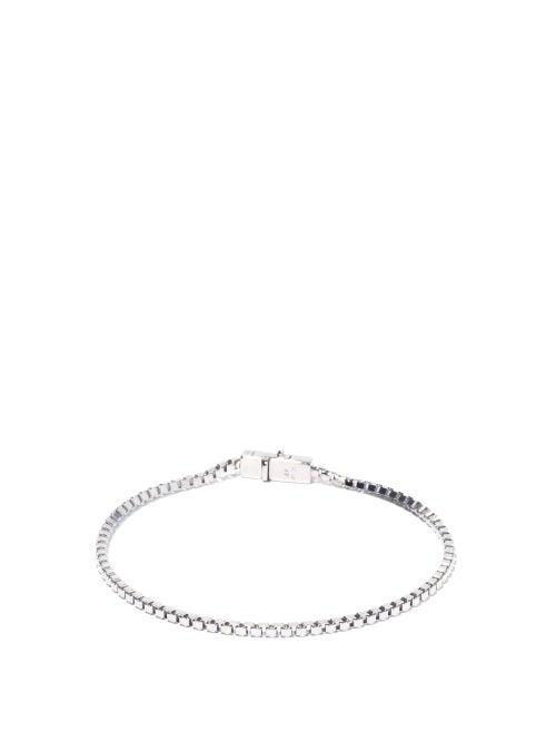 Matchesfashion.com Tom Wood - Box-chain Sterling-silver Bracelet - Mens - Silver