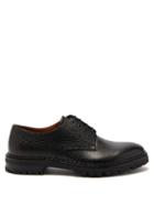 Matchesfashion.com Lanvin - Pebbled Leather Derby Shoes - Mens - Black