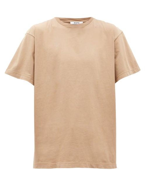 Matchesfashion.com Hope - Set Crew Neck Cotton T Shirt - Mens - Beige