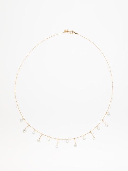 Persee - Dana Diamond & 18kt Gold Choker - Womens - Yellow Gold