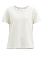 Matchesfashion.com Nili Lotan - Brady Distressed Cotton-jersey T-shirt - Womens - White
