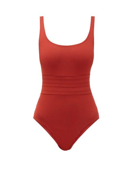 Matchesfashion.com Eres - Asia Panelled-front Swimsuit - Womens - Red