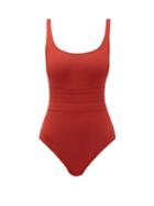Matchesfashion.com Eres - Asia Panelled-front Swimsuit - Womens - Red