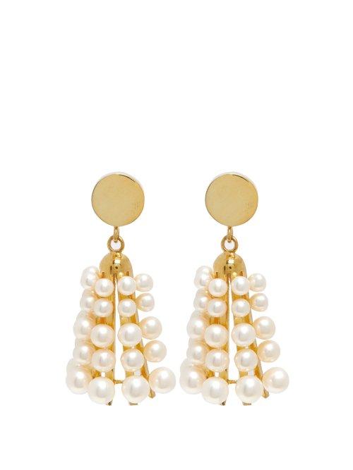 Matchesfashion.com Sophia Kokosalaki - Carillon Ii Pearl Earrings - Womens - Pearl