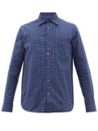 Matchesfashion.com The Gigi - Hoba Gingham Cotton Shirt - Mens - Blue Multi