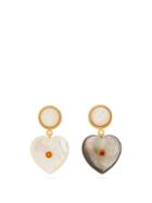 Matchesfashion.com Lizzie Fortunato - Forevermore Mismatched Heart Shape Earrings - Womens - Blue