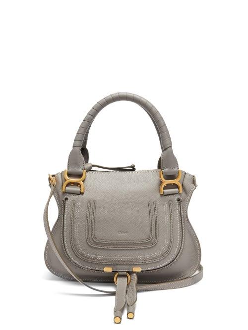 Matchesfashion.com Chlo - Marcie Small Leather Cross-body Bag - Womens - Grey