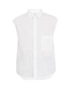 Lemaire Point-collar Sleeveless Cotton Shirt